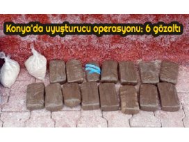 Konyada uyuşturucu operasyonu: 6 gözaltı