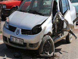 Konyada trafik kazası: 1 yaralı