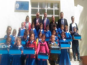 Konya Şehir Kolejinden Sarıveliler’de eğitime  destek