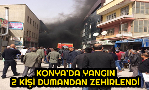 Yangında dumandan etkilenen 2 kişi hastaneye kaldırıldı