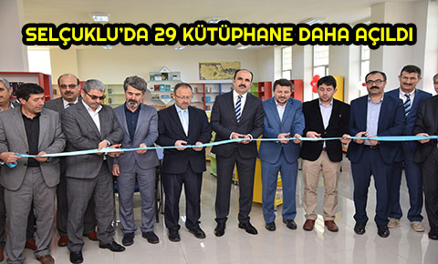 Selçuklu’da 29 kütüphane daha açıldı