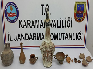 Karaman’da durdurulan otomobilde...