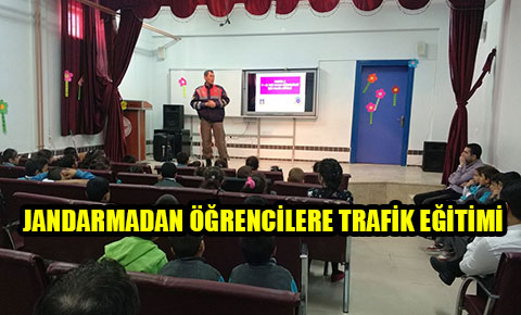 Jandarmadan öğrencilere trafik eğitimi