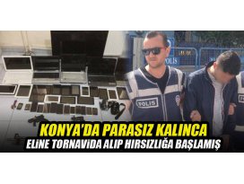 Konyada parasız kalınca tornavida ve eldiven alıp, hırsızlığa başlamış