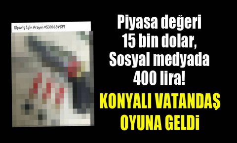 Piyasa değeri 15 bin dolar, sosyal medyada 400 lira!