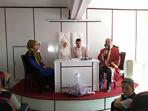 Beyşehir Müftülüğünde ilk resmi nikah kıyıldı