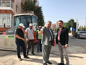 Ereğlide yol yapım çalışmaları