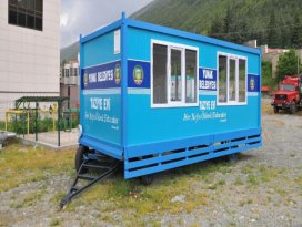 Akşehir Belediyesinden Yunak ve Çeltik’e mobil taziye evi