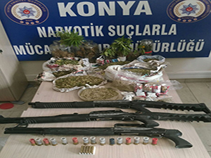 Bağ evine uyuşturucu operasyonu