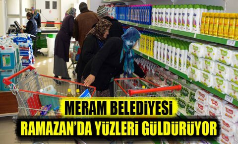 Meram’da ihtiyaç sahipleri Ramazan’da da yalnız bırakılmıyor