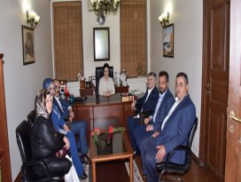 Tahir Akyürek mimarlar odasını ziyaret etti