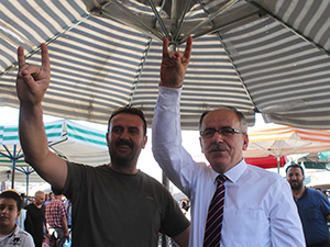 MHPli Mustafa Kalaycı seçim çalışmalarını sürdürüyor