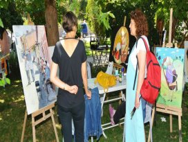 Gülmece Parkı sanat atölyesine dönüştü