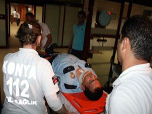 Şüpheli ararken inşaattan düştü