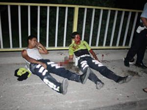 Konyada trafik polisleri kaza yaptı