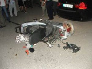 Seydişehir’de motosiklet kazası korkuttu