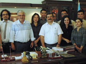 Erasmus öğrencilerinden Rektör Okudana ziyaret