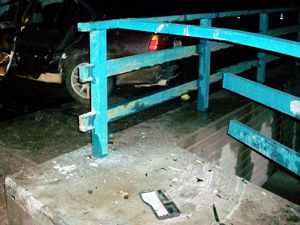 Faciayı korkuluklar önledi