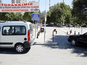 Alaaddinde otopark yapıldı