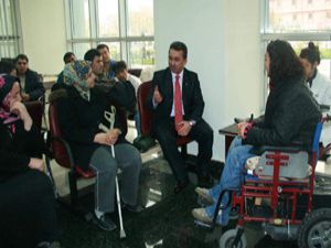 Engellilerden Hançerliye tebrik ziyareti