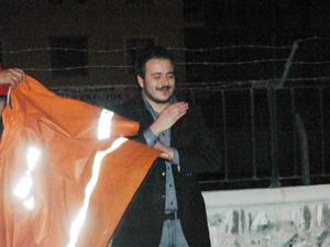Yanışını izledi!