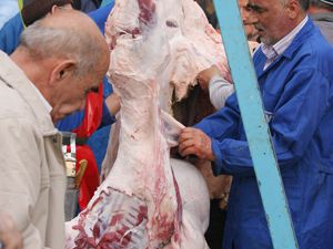 Konyadan kurban manzaraları