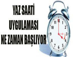 Saatler ne zaman değişecek