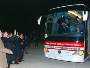 Konyadan öğrenciler Çanakkale yolcusu