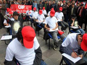 Temsili kopya ile YGS protestosu