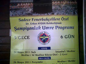 Sadece Fenerbahçelilere özel "Umre" programı!