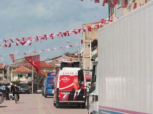 Beyşehirde kortej geçişi