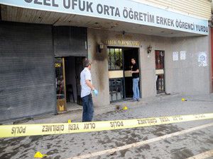 Öğrenci yurduna molotoflu saldırı