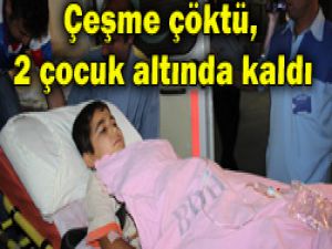 Konyada çeşme çöktü:2 ölü