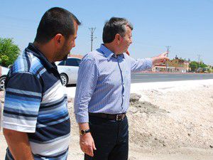 Karaman yolu modern hale geliyor