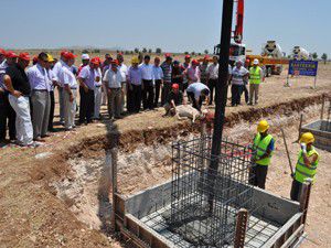 Komgıda hayvancılık tesislerinin temeli atıldı