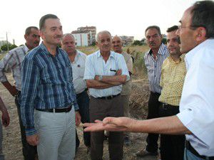 Mezarlığa kurulmak istenen istasyona tepki