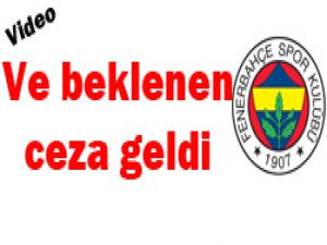 Fenerbahçede ceza şoku!
