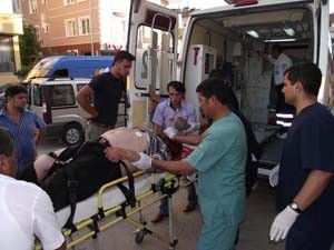 Motosiklet sürücüsü ağır yaralandı