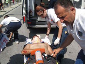 Direksiyon sınavında kaza: 2 yaralı