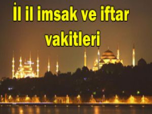 Konyanın iftar vakti