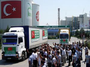 Konya Şekerden Afrikaya 4 tır dolusu şeker