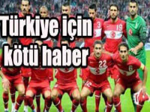 Milli takıma kötü haber