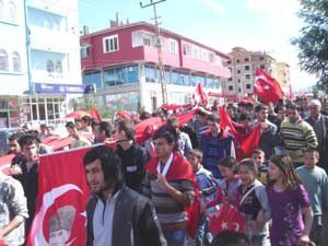 Güneysınırda teröre lanet yürüyüşü düzenlendi