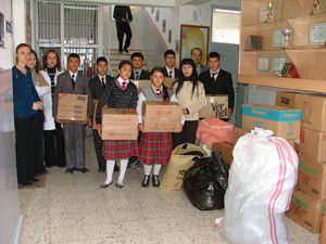 Kuluda İlköğretim Okulundan Vana yardım