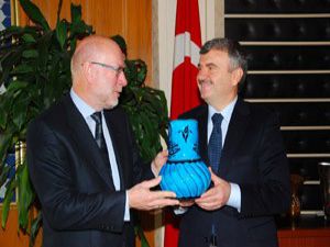 Norveç Büyükelçisi Akyüreki ziyaret etti