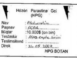 İşte PKKnın Vergi Makbuzu