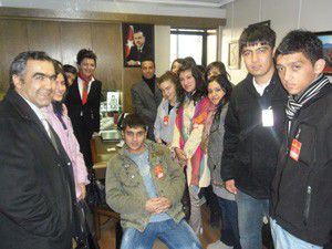 75. Yıl Lisesinden Türkmenoğluna ziyaret