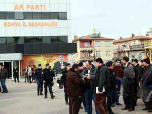 KYK çalışanlarından eylem