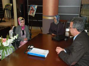 Engelli öğrenciden Başkana teşekkür