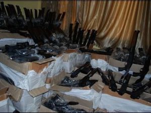 Beyşehirde 350 adet kaçak av tüfeği ele geçirildi